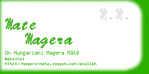 mate magera business card